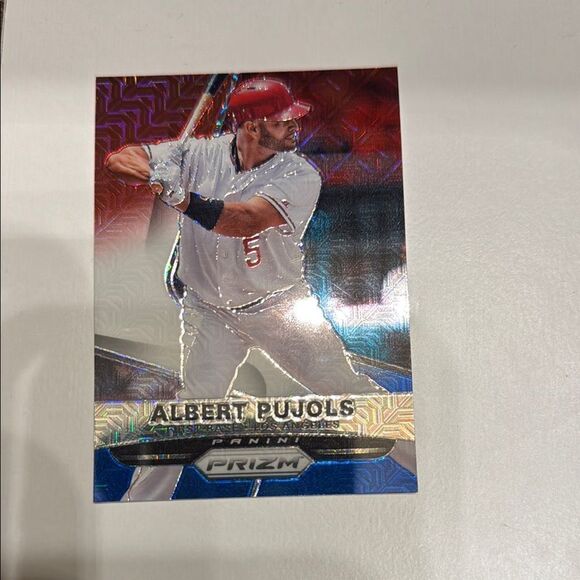 Panini Prizm Albert Pujols Baseball Card 2015 mint condition perfect refractor! - Picture 1 of 1
